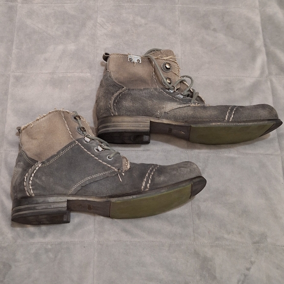 Bunker Suede And Canvas Boots - Picture 5 of 7